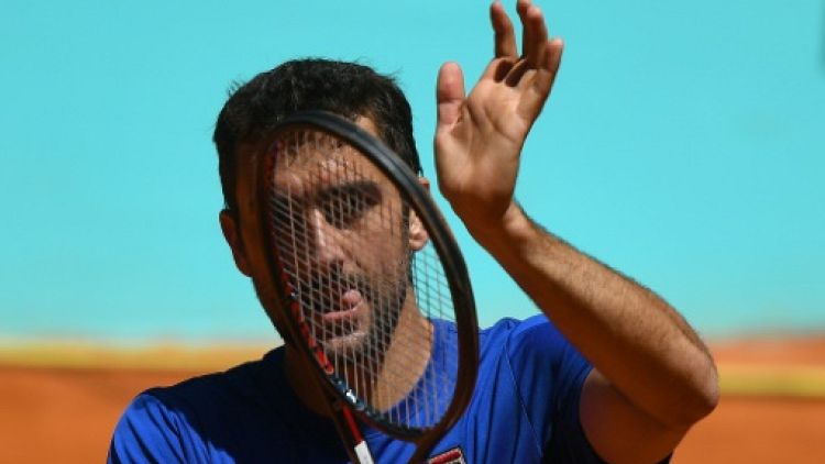Tennis: Cilic forfait à Madrid, Djokovic directement en demi-finales