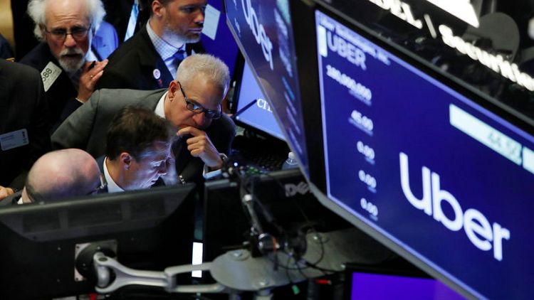 Uber starts trading at $42 a share, 6.7% below IPO price