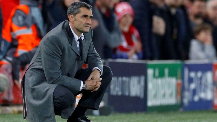 Valverde to fight on as Barca coach after Champions League woe