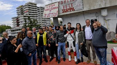 Vele Scampia, cantiere per abbattimento Vele Scampia, cantiere per abbattimento