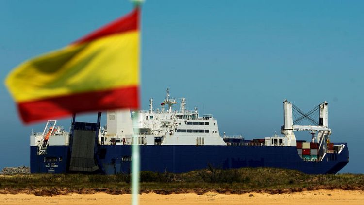 Saudi ship leaves Spanish port with exhibition material for UAE - source