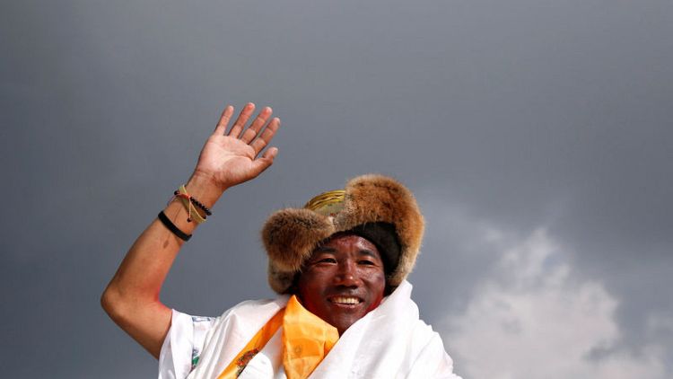 Sherpa climbs Mount Everest for record 23rd time