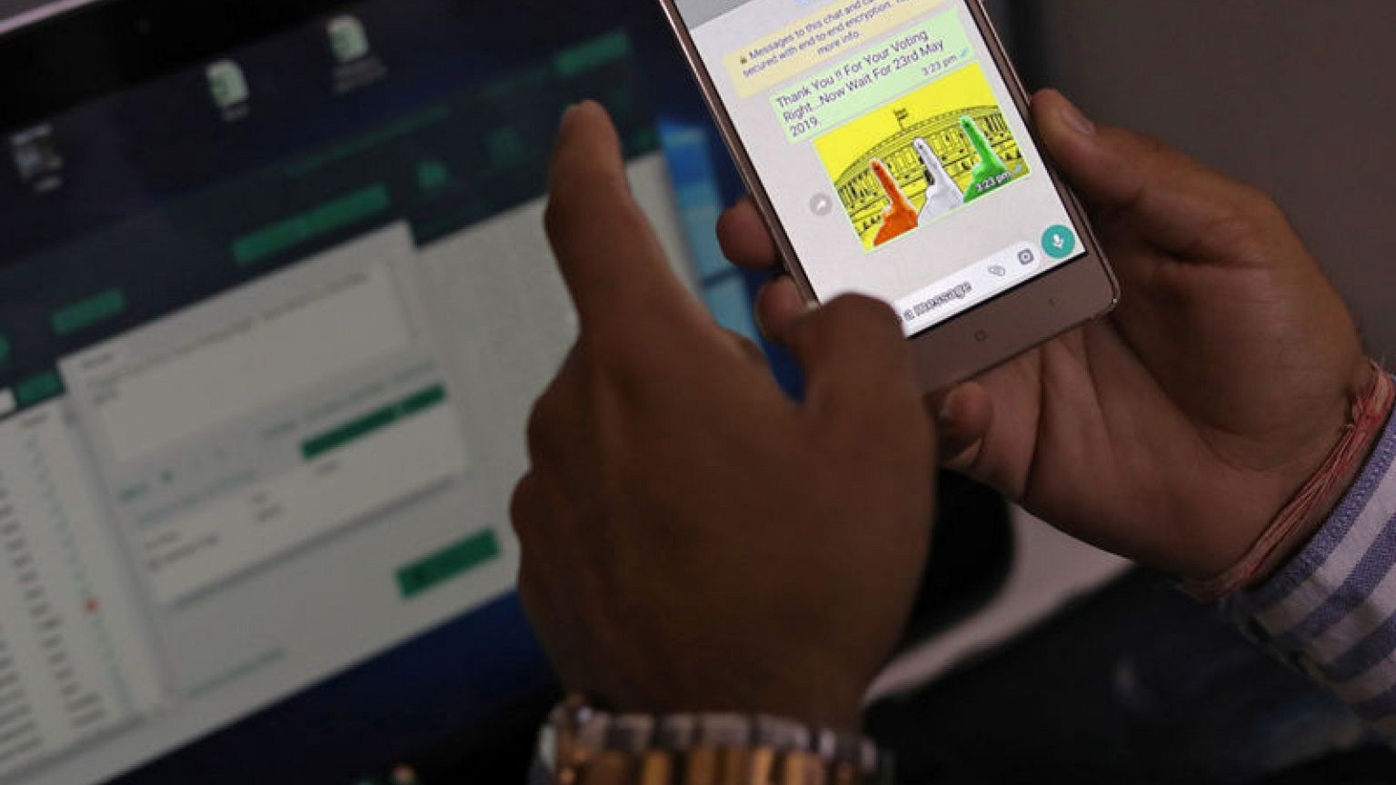 In India election, a £11 software tool helps overcome WhatsApp controls