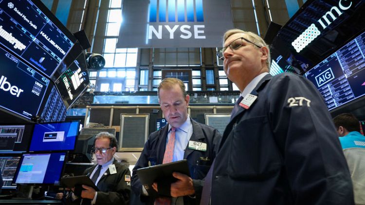 Stocks gain after earnings, deal news, data; U.S. yields move up