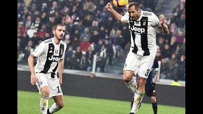 Juve, problemi a polpaccio per Chiellini Juve, problemi a polpaccio per Chiellini