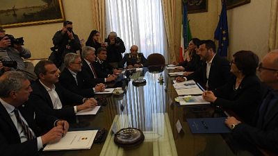 Salvini al Comitato per Ordine Pubblico Salvini al Comitato per Ordine Pubblico