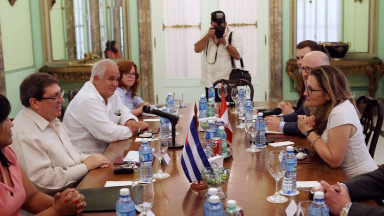 Cuba, Canada foreign ministers discuss resolving Venezuela crisis