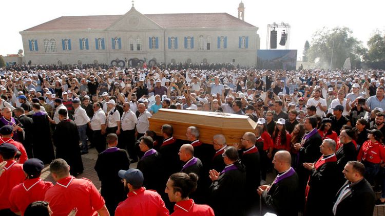 آلاف يحضرون جنازة البطريرك الماروني السابق نصر الله صفير في لبنان