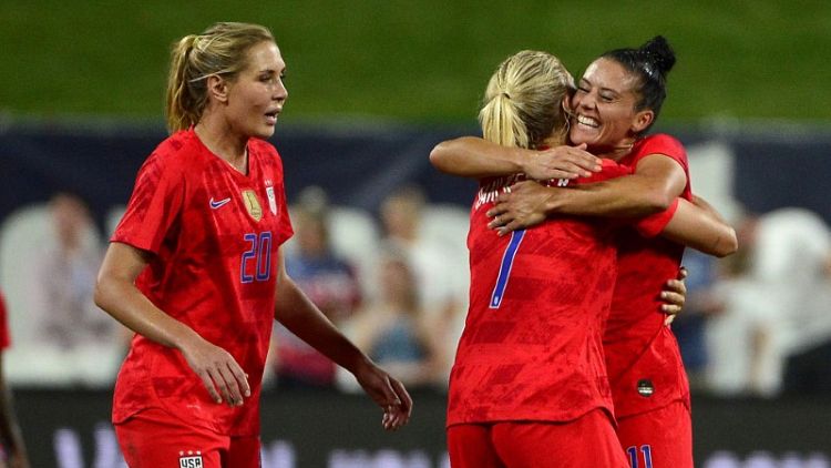 Soccer - U.S. women thrash New Zealand 5-0 in World Cup warmup