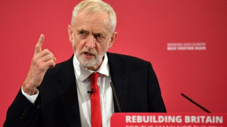 Le leader du parti travailliste Jeremy Corbyn, le 9 mai 2019 à Chatham