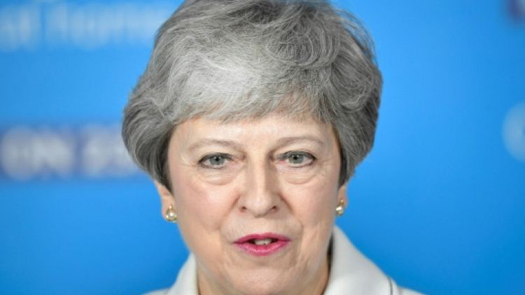 La Première Ministre britannique Theresa May à Bristol le 17 mai 2019