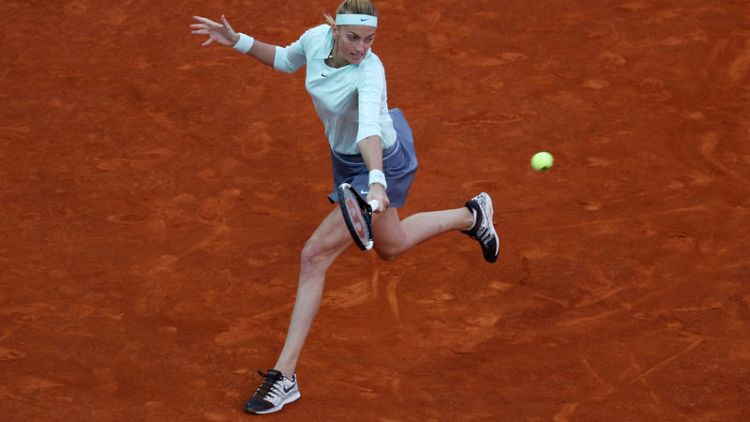 Calf injury brakes Kvitova's French Open momentum