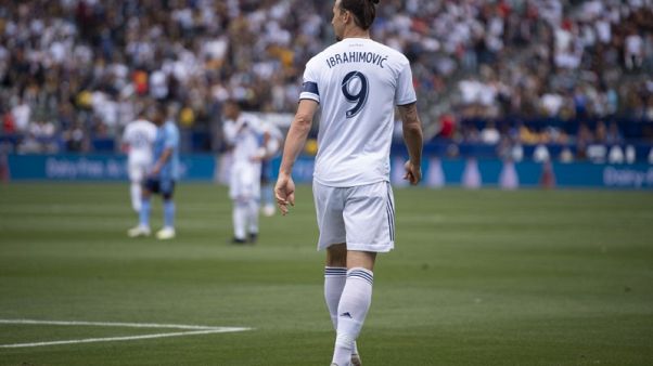 Soccer - Ibrahimovic banned for violent conduct in LA Galaxy victory Soccer - Ibrahimovic banned for violent conduct in LA Galaxy victory