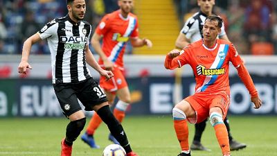 Calcio: Udinese-Spal 3-2 Calcio: Udinese-Spal 3-2
