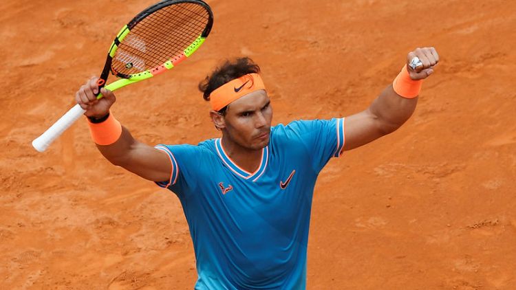 Nadal powers into Rome final as Konta completes comeback win in semis