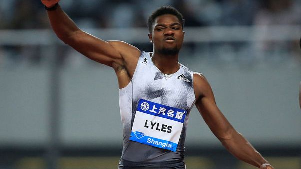 Athletics - Lyles pips Coleman in Shanghai sprint photo finish Athletics - Lyles pips Coleman in Shanghai sprint photo finish