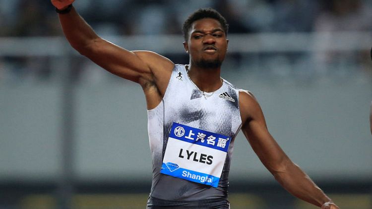 Athletics - Lyles pips Coleman in Shanghai sprint photo finish