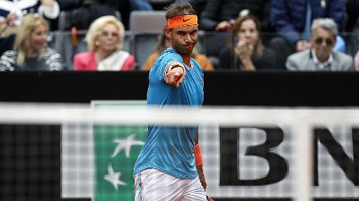 Tennis: Nadal,'felice per finale Roma' Tennis: Nadal,'felice per finale Roma'