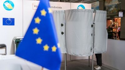 Vote anticipé pour les élections européennes à Stockholm, le 15 mai 2019