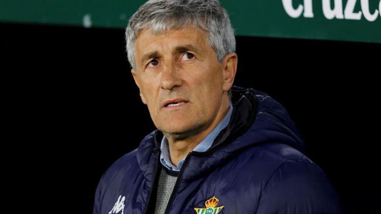 Betis coach Setien to leave club after beating Real Madrid