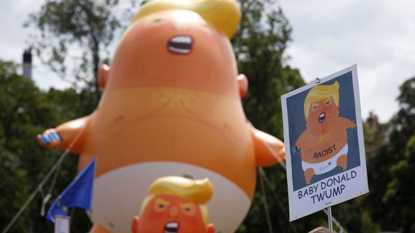Snarling orange 'Trump baby' blimp to mock U.S. president in Britain, protesters say Snarling orange 'Trump baby' blimp to mock U.S. president in Britain, protesters say