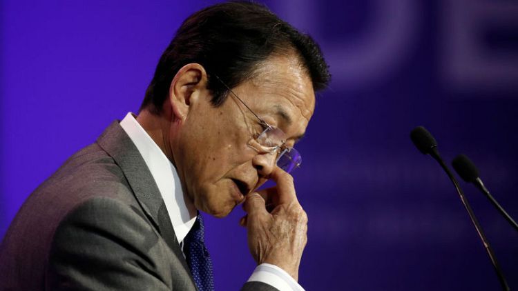 Japan finmin Aso: first-quarter GDP not bad, economic fundamentals remain solid