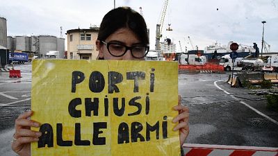 Cargo delle armi ha lasciato Genova Cargo delle armi ha lasciato Genova