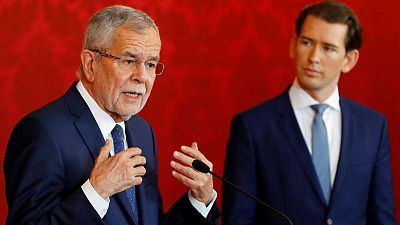 Austrian far right crashes out of government as president backs Kurz Austrian far right crashes out of government as president backs Kurz