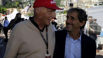 Avec Niki Lauda, "la F1 perd un seigneur", dit Alain Prost à l'AFP