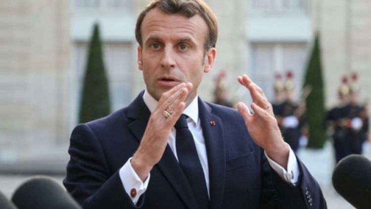 Le président français Emmanuel Macron à l'Elysée le 20 mai 2019