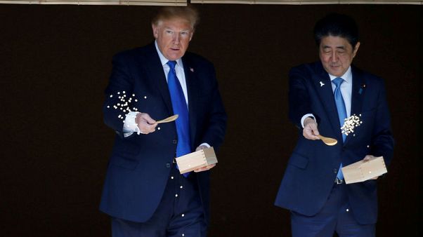 Japan woos Trump with pomp and circumstance, looks to avoid trade battle Japan woos Trump with pomp and circumstance, looks to avoid trade battle