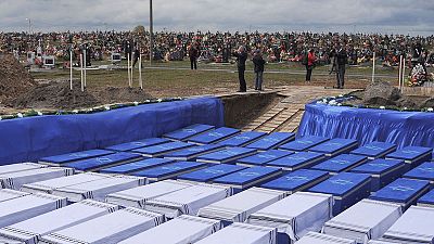 Belarus reburies over 1,200 Jews unearthed in Nazi-era mass grave