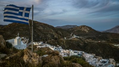 Vue de l'île grecque d'Anafi, le 19 mai 2019