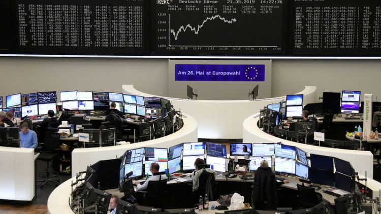European shares hit by trade worries as pressure grows on UK's May