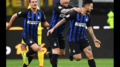Curva sprona Inter per gara con Empoli Curva sprona Inter per gara con Empoli