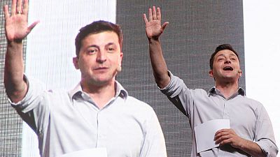 Jokes, a robot dog and salty language at new Ukraine leader's tech event