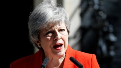 Theresa May le 24 mai 2019 à Londres