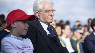 Presidente Mattarella a Piazza Siena Presidente Mattarella a Piazza Siena