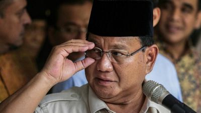 L'ex-général Prabowo Subianto, le 21 mai 2019 à Jakarta, en Indonésie L'ex-général Prabowo Subianto, le 21 mai 2019 à Jakarta, en Indonésie