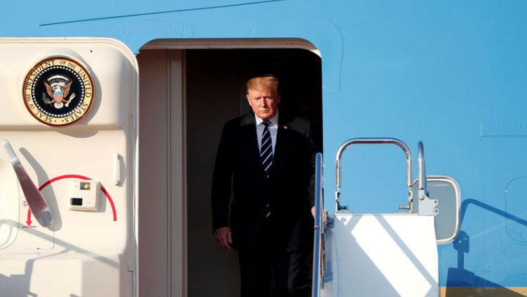 Trump arrives in Japan for ceremonial visit as trade tensions loom