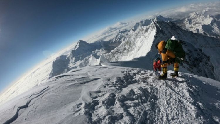 Des alpinistes sur l'Everest, le 17 mai 2018