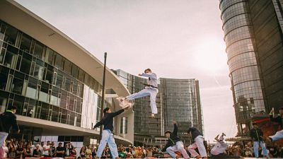 Taekwondo, l'esibizione a Milano Taekwondo, l'esibizione a Milano
