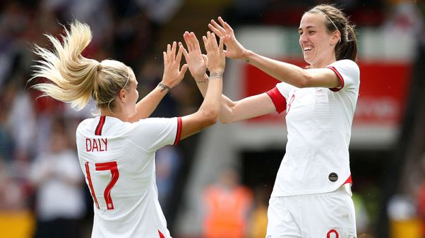 Soccer - England women beat Denmark 2-0 in World Cup warm-up Soccer - England women beat Denmark 2-0 in World Cup warm-up