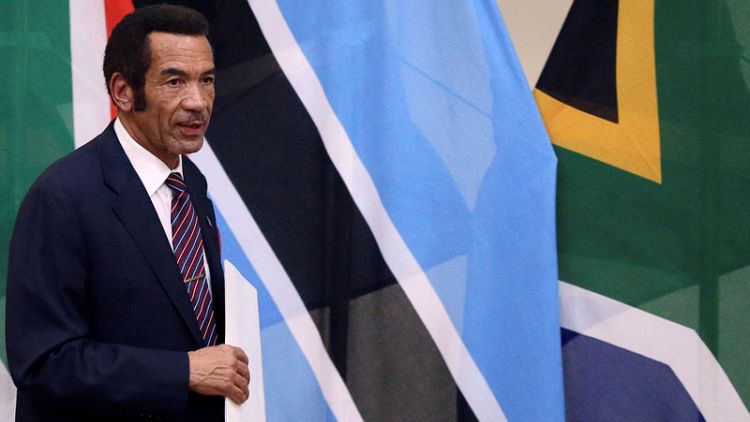 Former Botswana president quits ruling party in row with ex-ally
