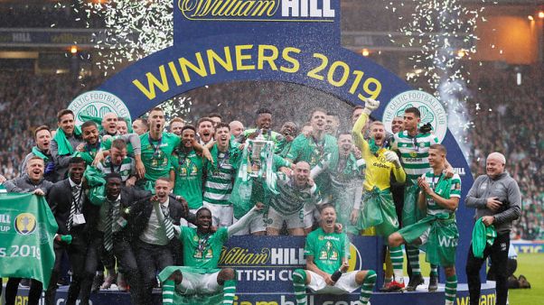 Celtic win historic treble-treble with Scottish Cup win Celtic win historic treble-treble with Scottish Cup win