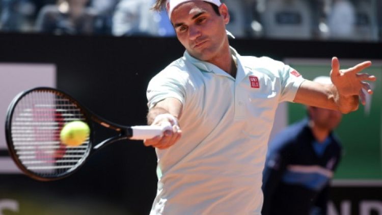 Le Suisse Roger Federer, au Masters 1000 de Rome, le 16 mai 2019