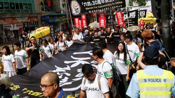Hong Kong protestors demand China be held to account for 1989 Tiananmen crackdown Hong Kong protestors demand China be held to account for 1989 Tiananmen crackdown
