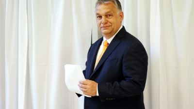Viktor Orban vote à Budapest, le 26 mai 2019