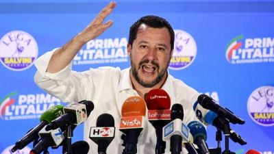 Européennes: Salvini veut dicter l'agenda en Italie Européennes: Salvini veut dicter l'agenda en Italie