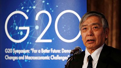 BOJ's Kuroda sounds alarm on global economy ahead of G20